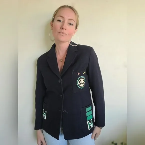 Bernstein Navy Wool Prep Jacket S-M - Picture 4 of 12